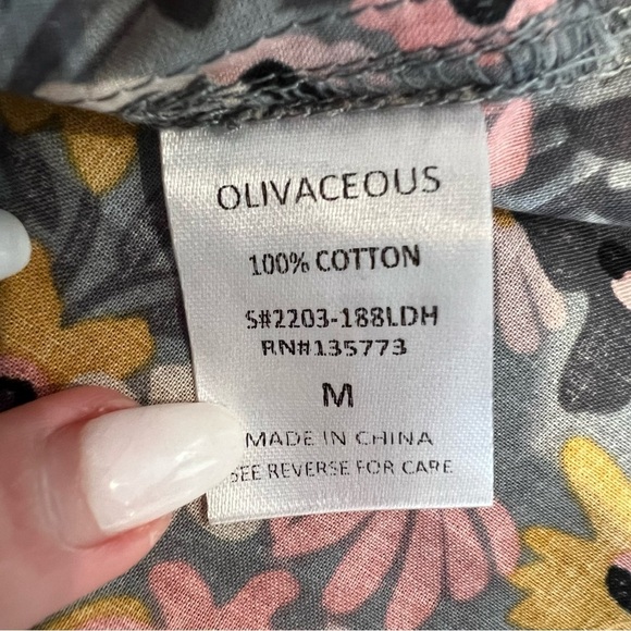 Beautiful Floral Off The Shoulder Boutique A Line Mini Puff Sleeve Dress Medium - Picture 6 of 6